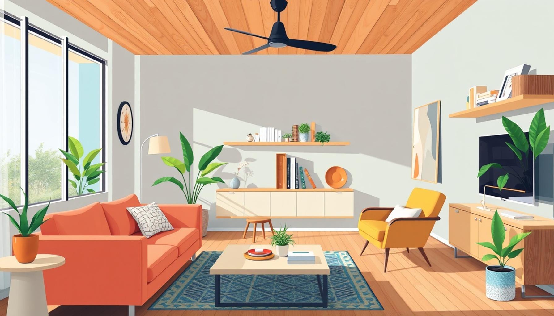 Sustainable Interior Design: Integrating Minimalism and Spatial Efficiency with Natural Materials